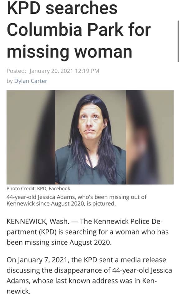 The Astrology of Jessica Adams, Missing From Kennewick, WA
