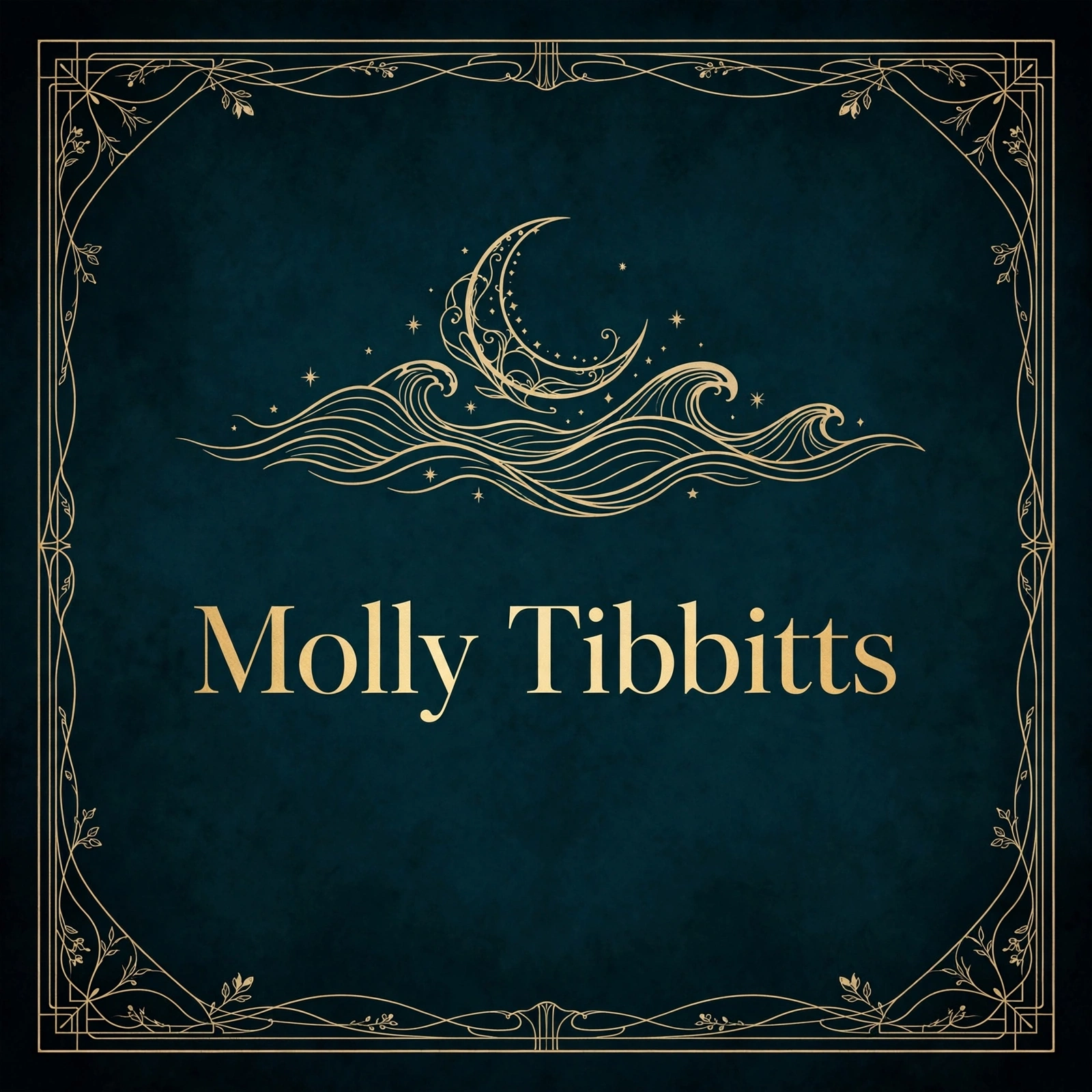 Gold and teal title card for the Molly Tibbitts solved missing-person case